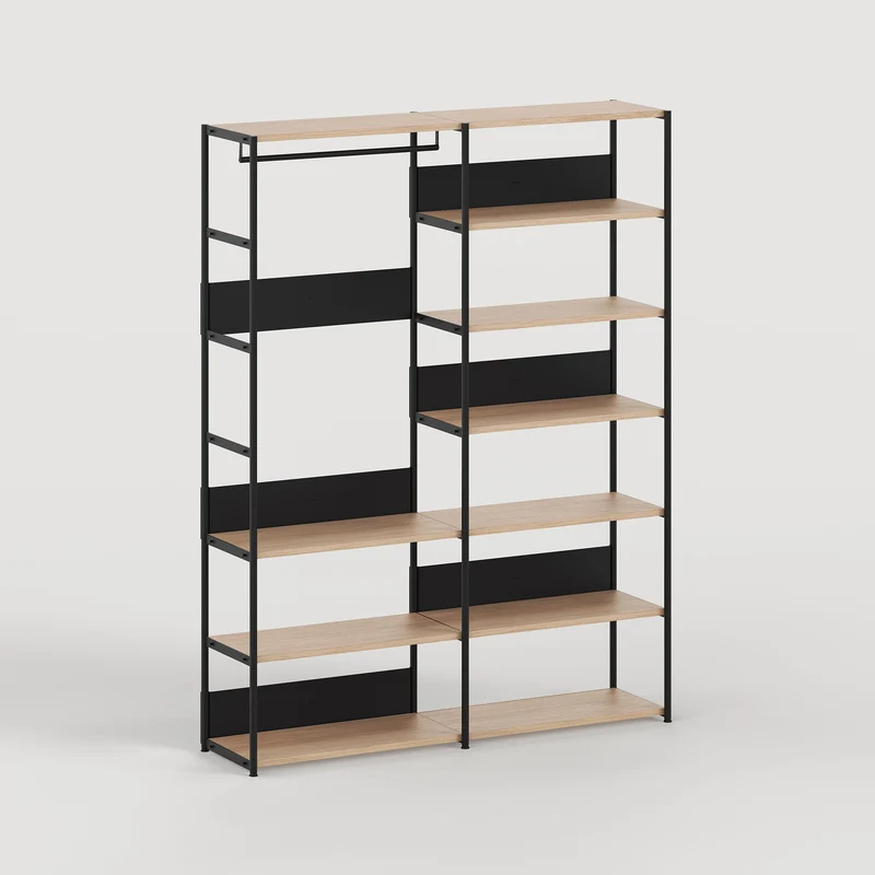 Penderie UNIT - H180 à 215 x L164cm - bois éco-certifié