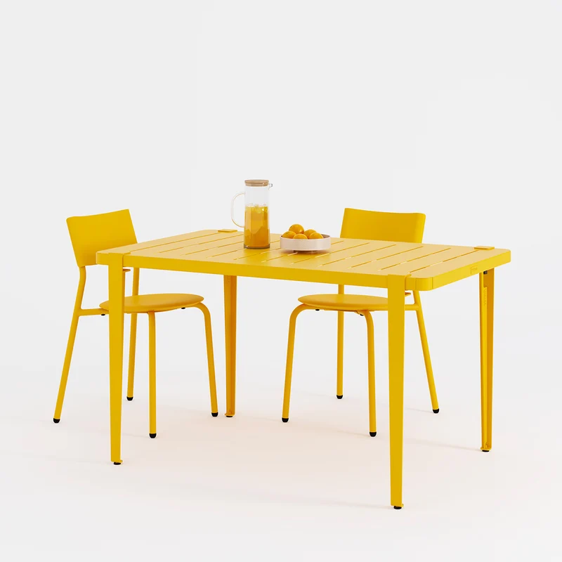 Table de jardin - acier thermolaqué