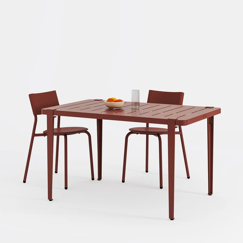 Table de jardin - acier thermolaqué