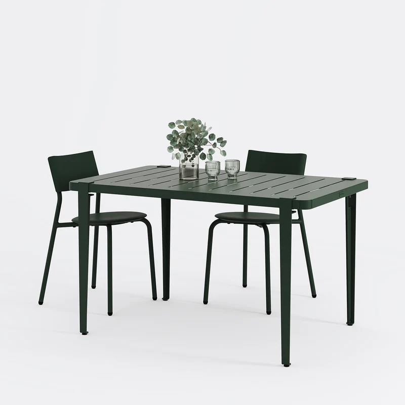 Table de jardin - acier thermolaqué