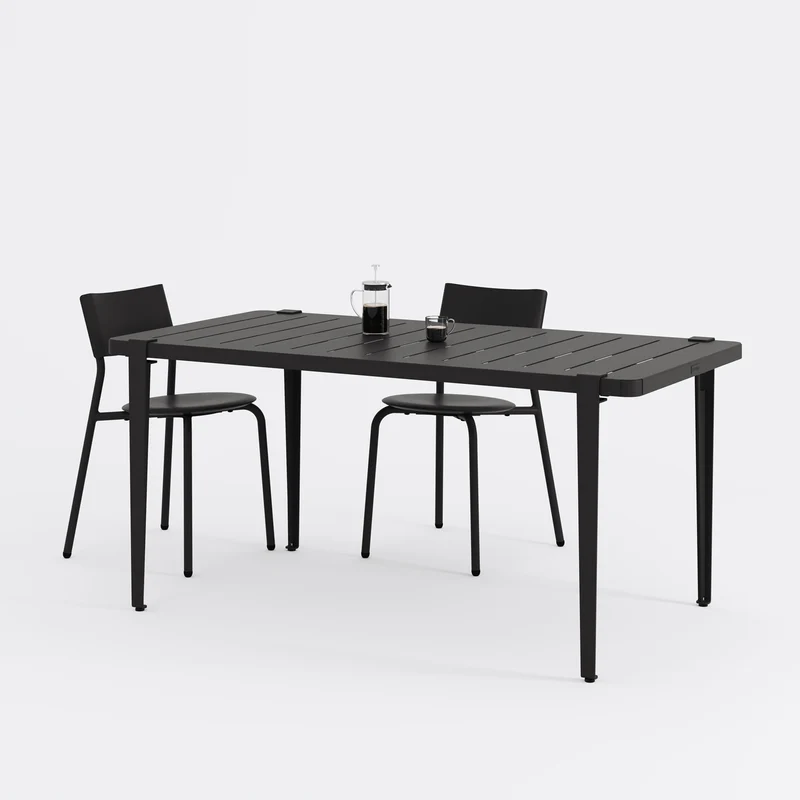 Table de jardin - acier thermolaqué