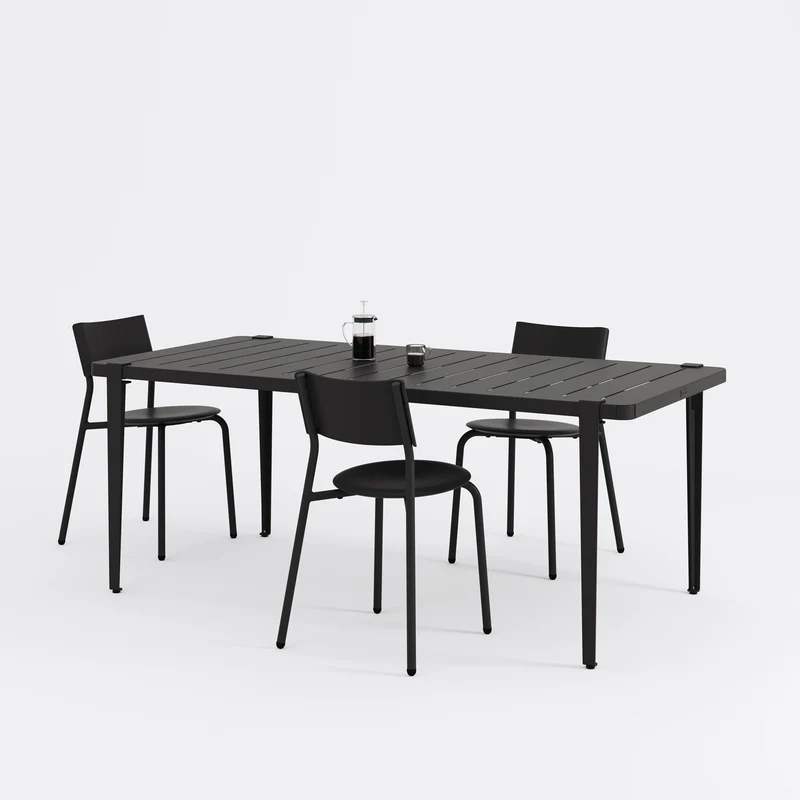 Table de jardin - acier thermolaqué