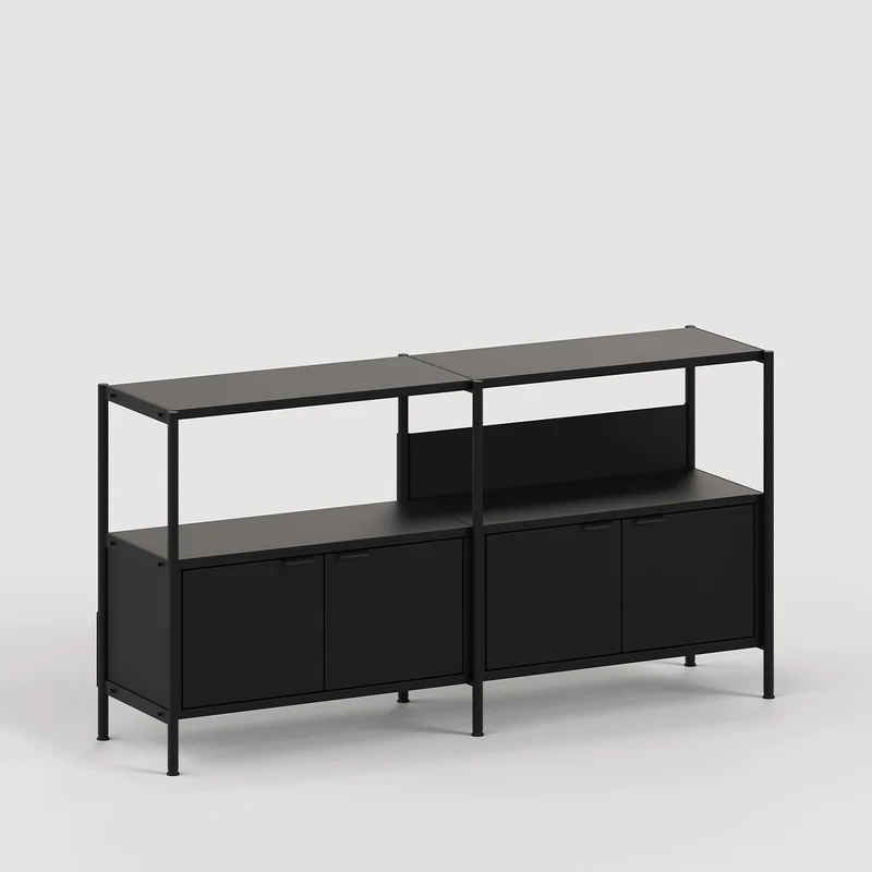 Etagère UNIT - H75 à 85 x L164cm - acier thermolaqué