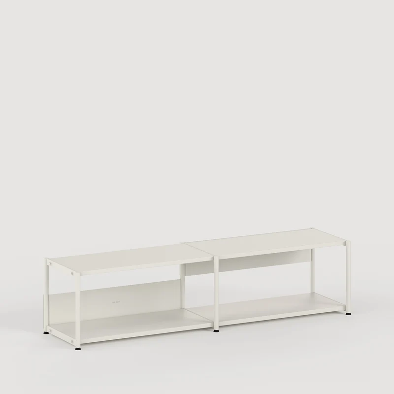 Etagère UNIT - H40 à 50 x L164cm - acier thermolaqué