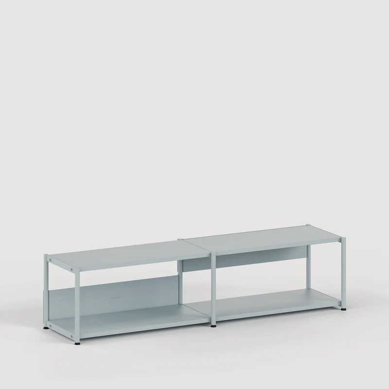 Etagère UNIT - H40 à 50 x L164cm - acier thermolaqué