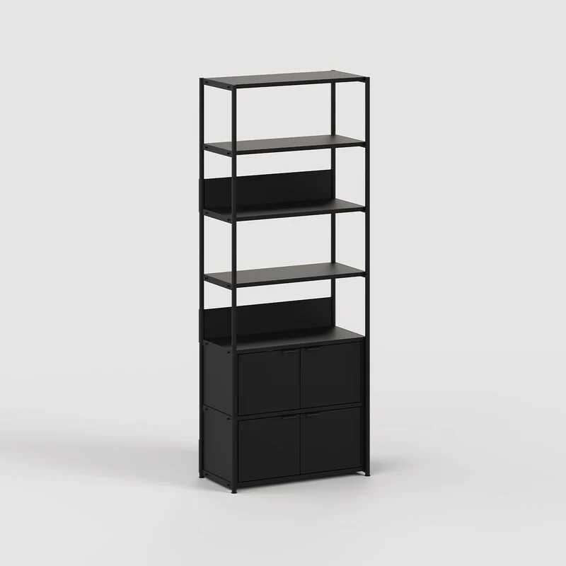 Etagère UNIT - H180 à 215 x L84cm - acier thermolaqué