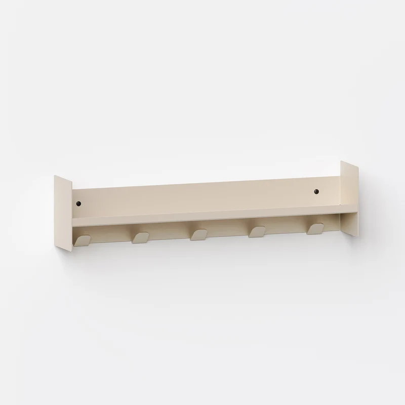 Etagère porte-manteau PLI Slim en acier - 20 à 60cm