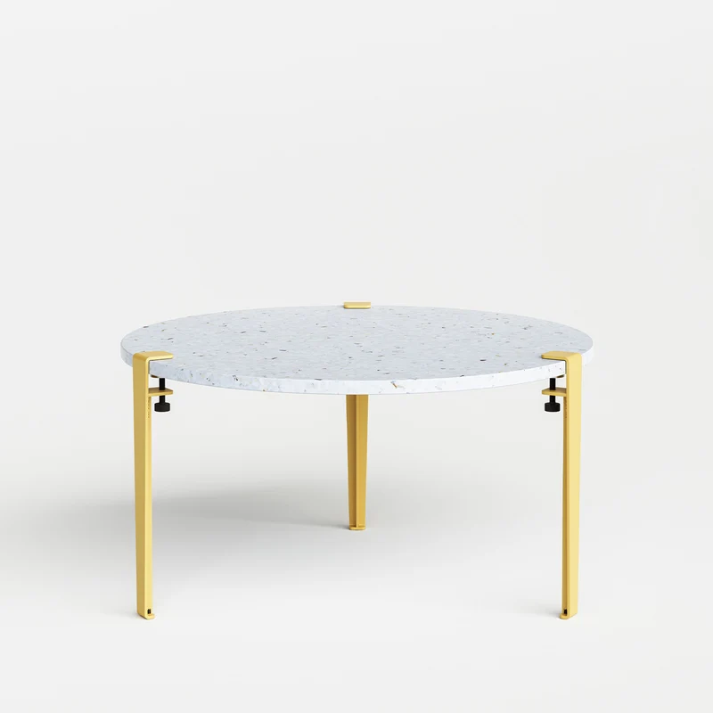 Table basse ronde TIPTOE Ø 80cm - plastique recyclé Venezia