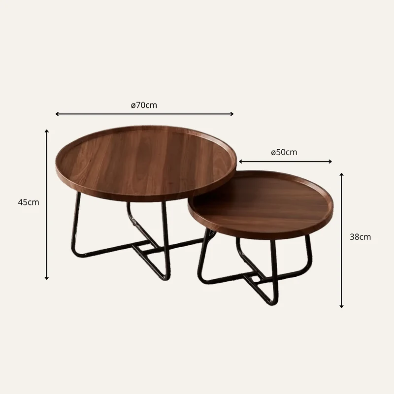 Table Basse Gigogne Ronde