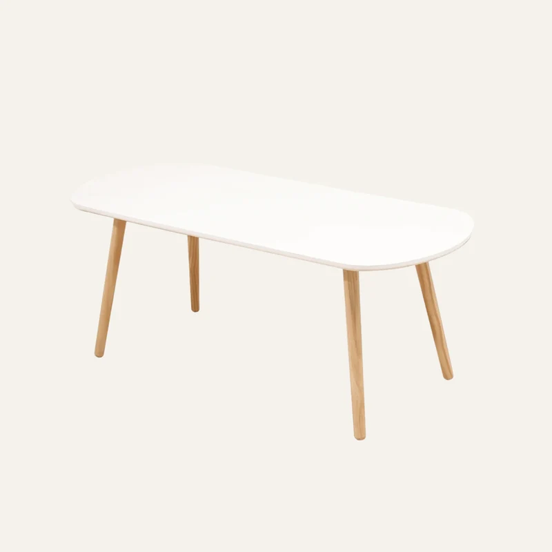 Table Basse Blanc et Bois