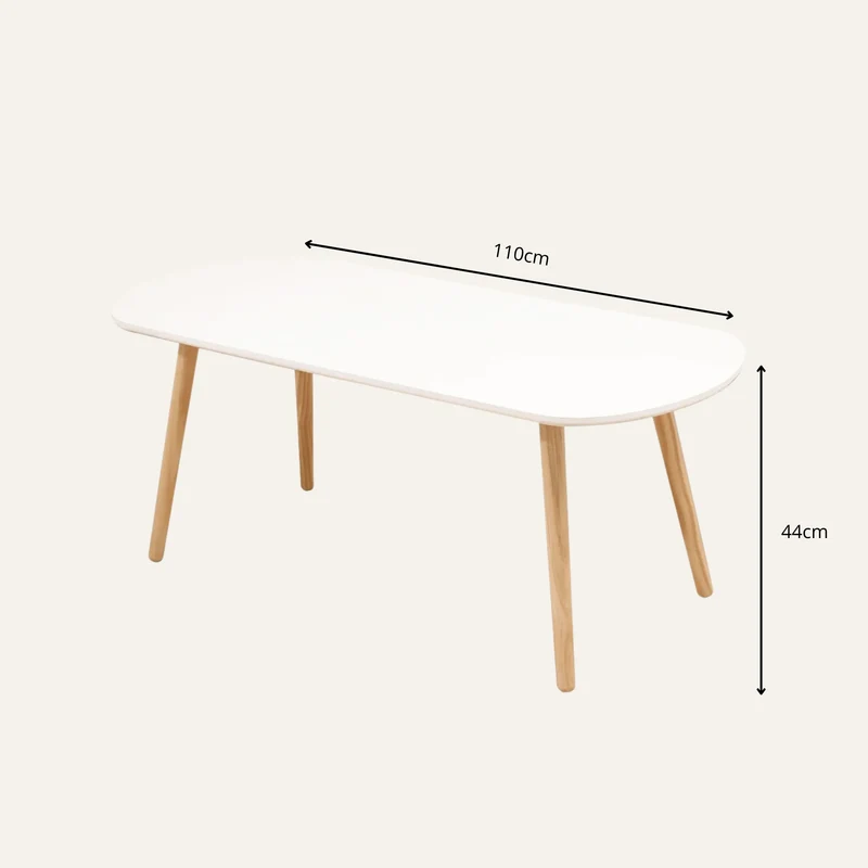 Table Basse Blanc et Bois