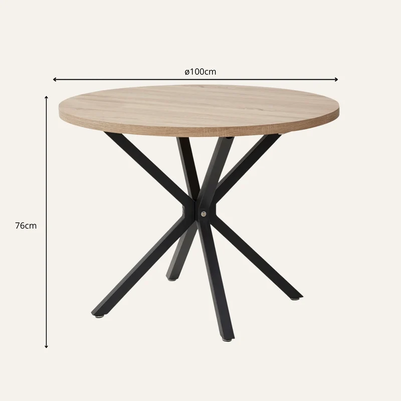 Table Ronde Bois Clair