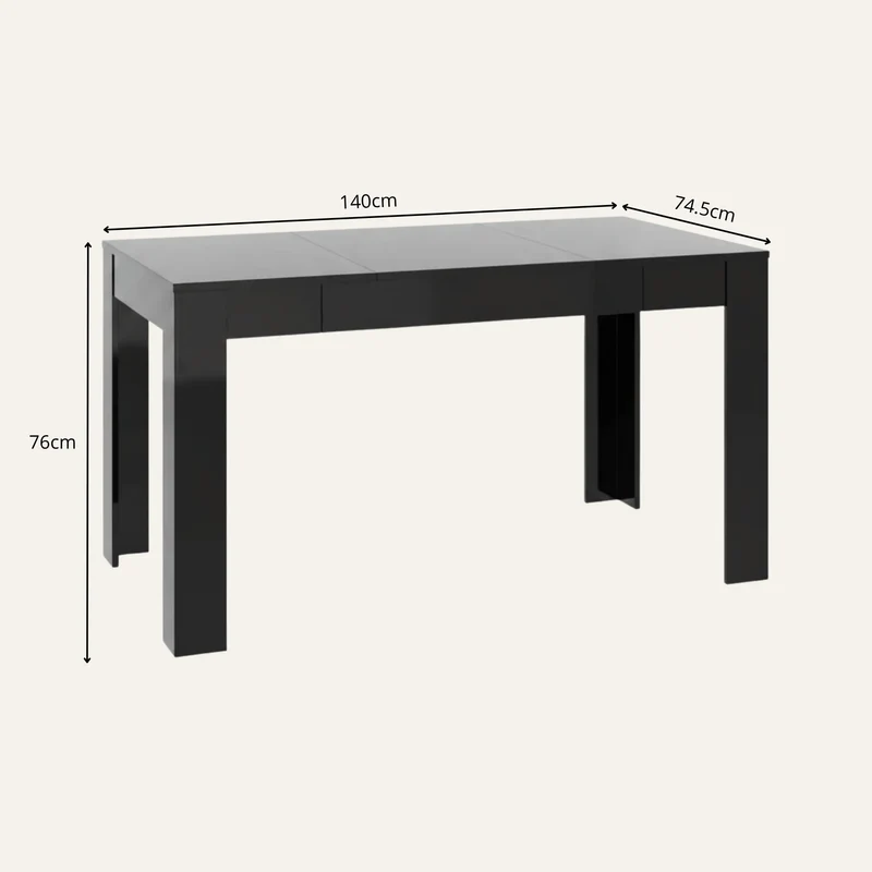 Table Salle à Manger Noire