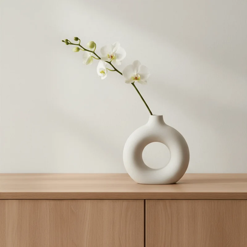 Vase Rond Imitation Céramique