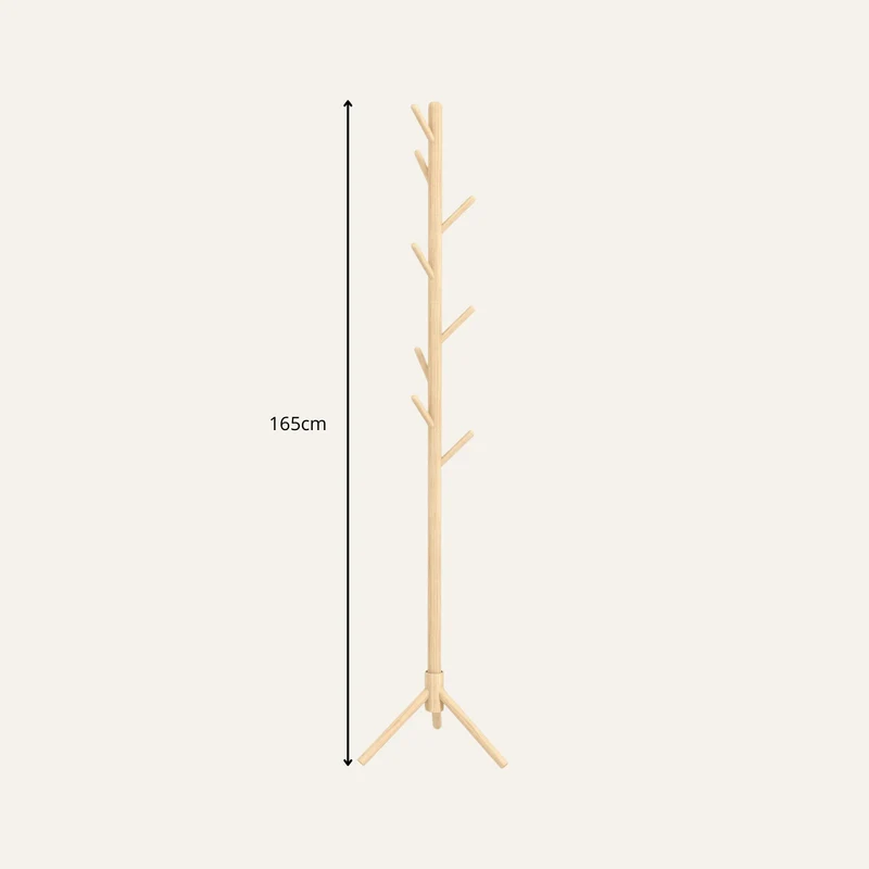 Porte-Manteau sur Pied en Bois
