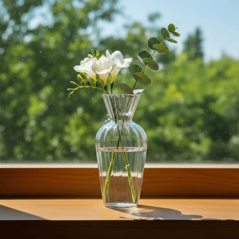 Vase en Verre Transparent
