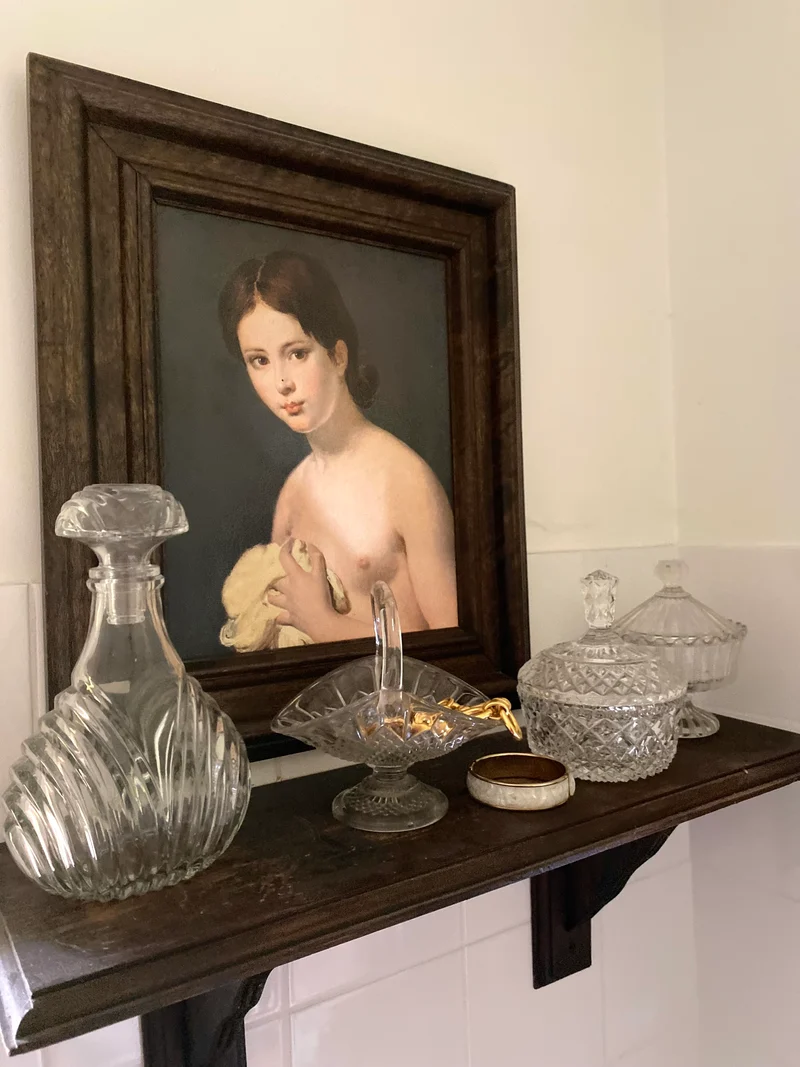 Petite corbeille en verre