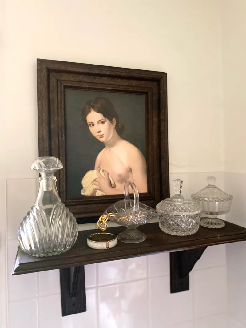 Petite corbeille en verre