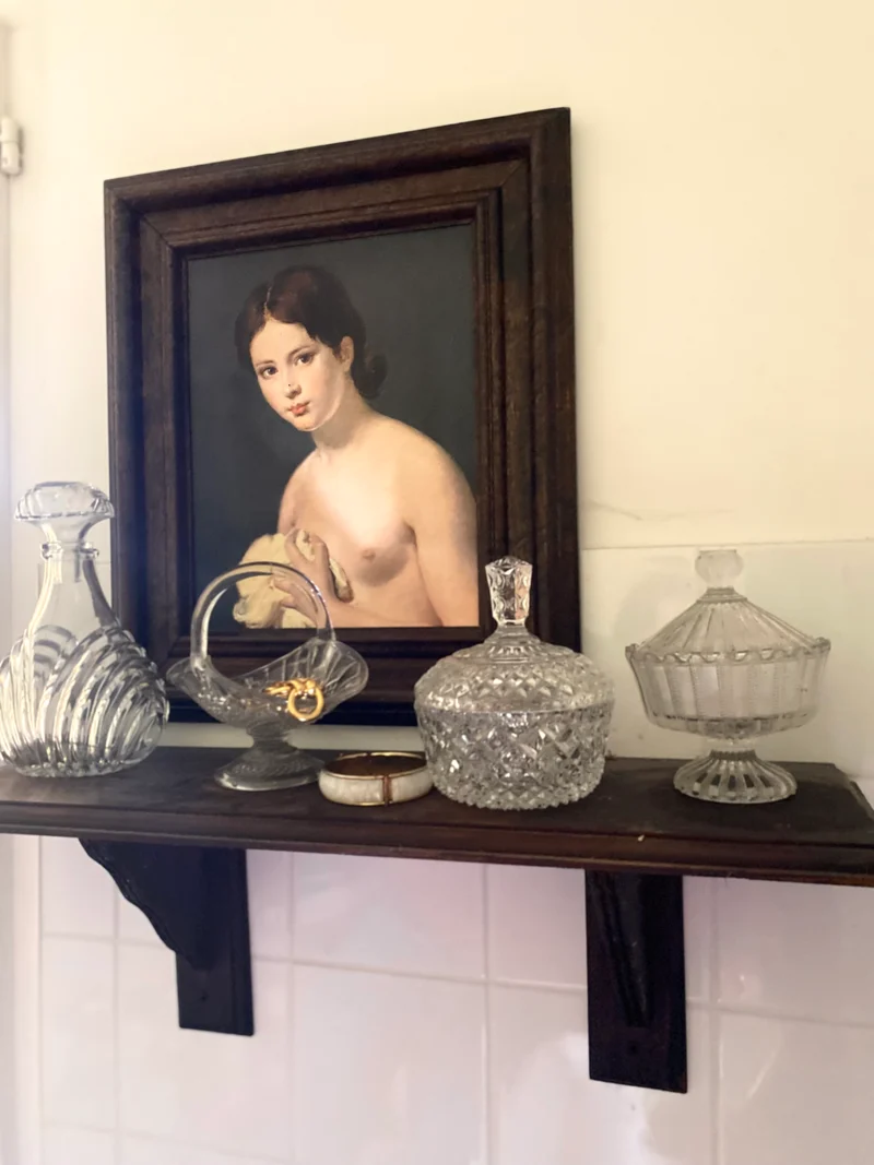 Petite corbeille en verre