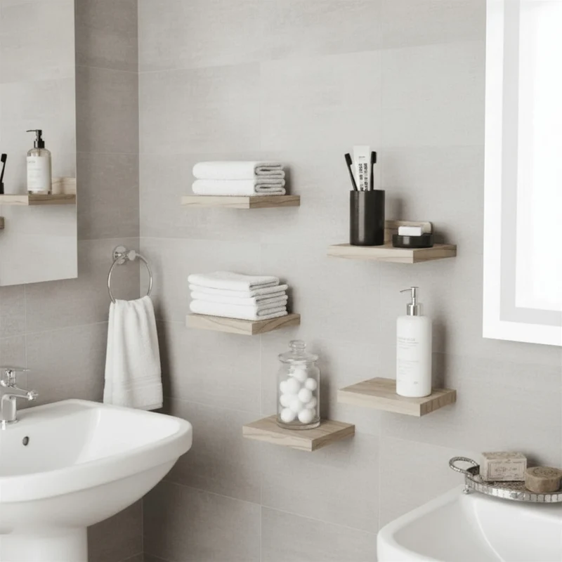 Petite Étagère Murale en Bois