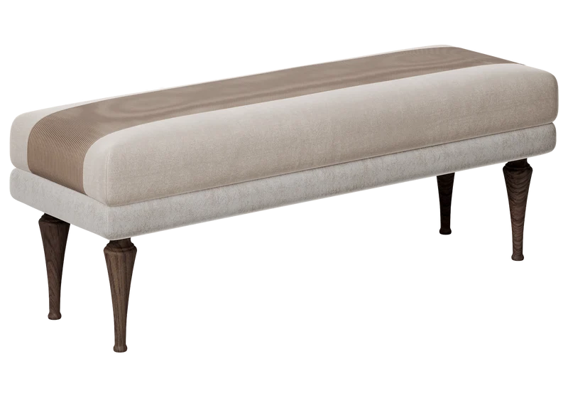 Banc de lit capitonné velours - Romantica