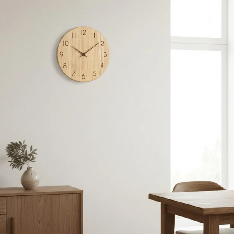 Horloge Murale en Bois