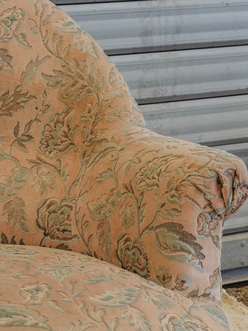 Martine, la banquette en tissu à motifs N°159