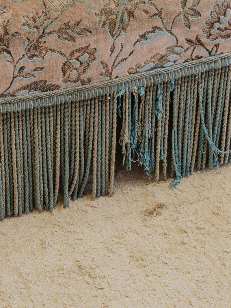 Martine, la banquette en tissu à motifs N°159