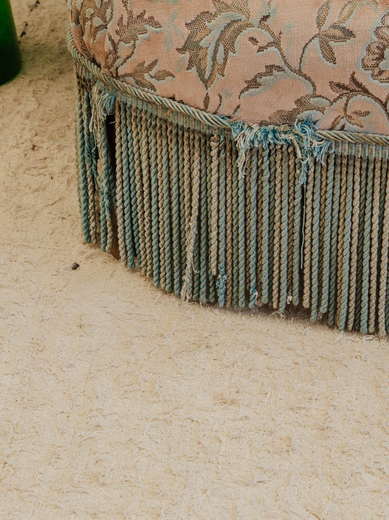 Martine, la banquette en tissu à motifs N°159