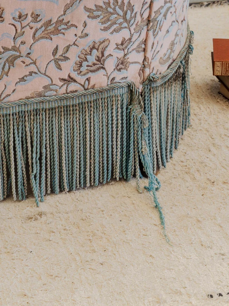 Martine, la banquette en tissu à motifs N°159