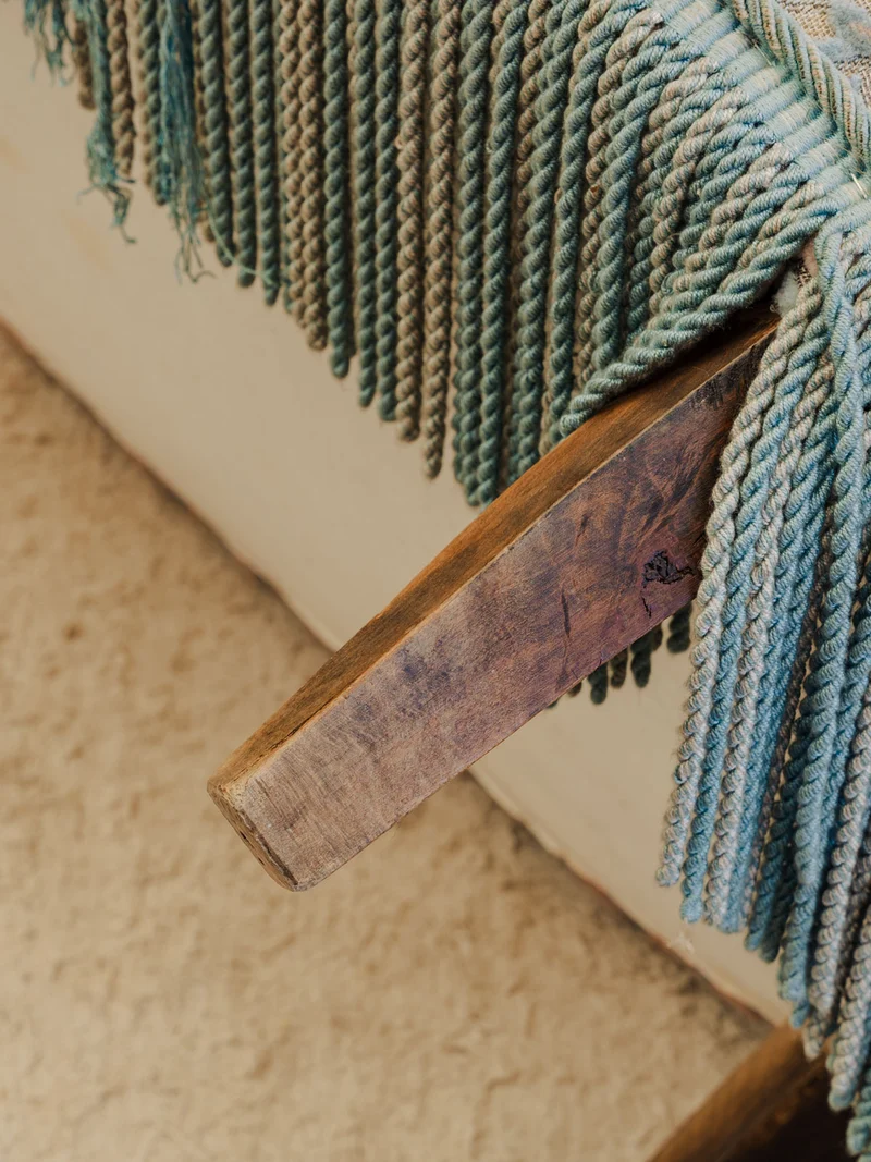 Martine, la banquette en tissu à motifs N°159