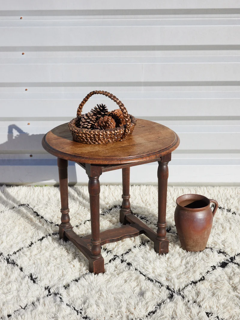 Léonie, la petite table basse en bois brut N°1579