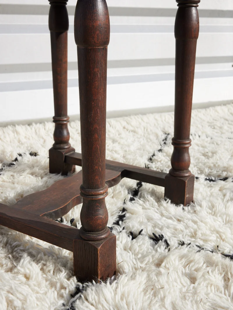Léonie, la petite table basse en bois brut N°1579
