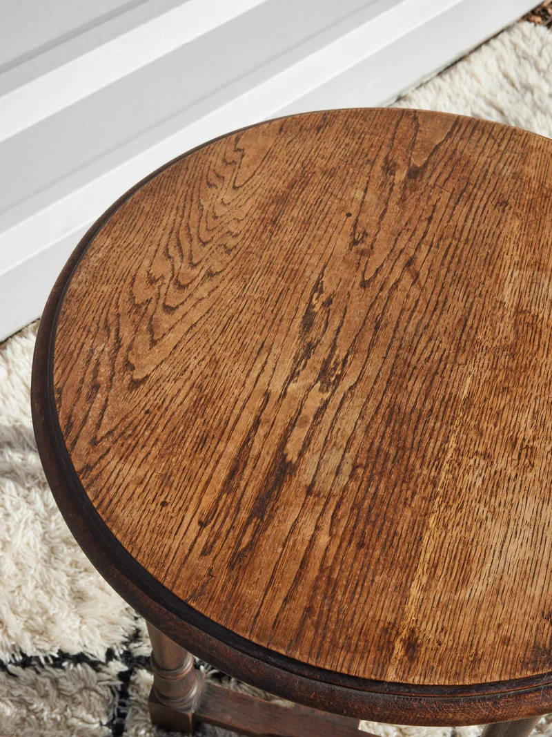 Léonie, la petite table basse en bois brut N°1579