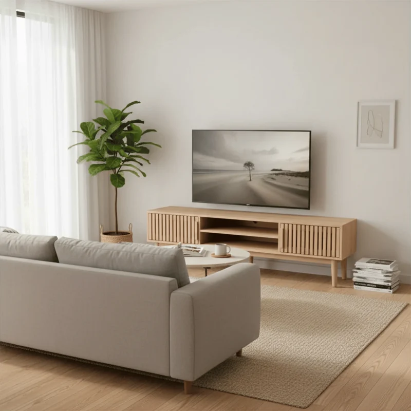 Meuble TV en Bois Massif