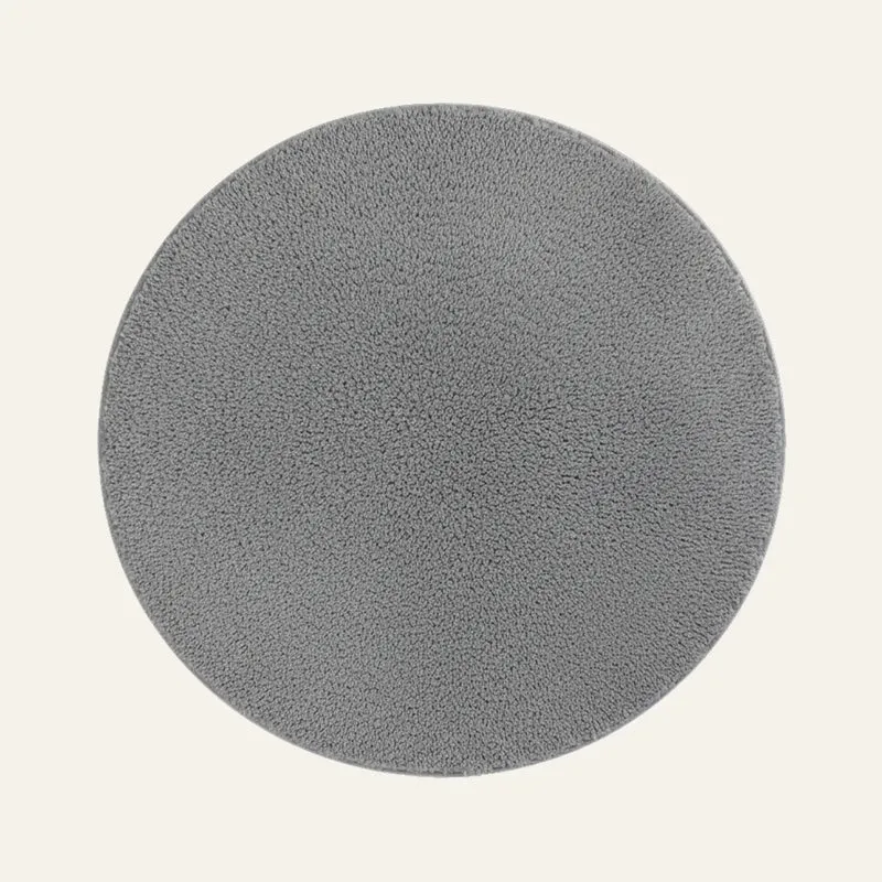 Tapis Rond Poil Ras