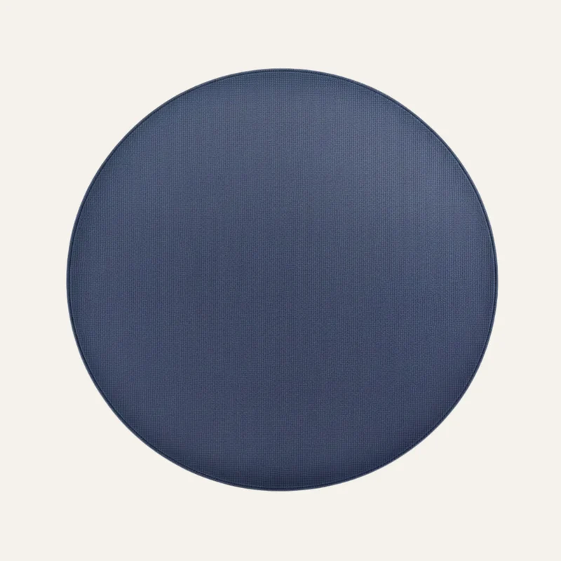 Tapis Rond Poil Ras