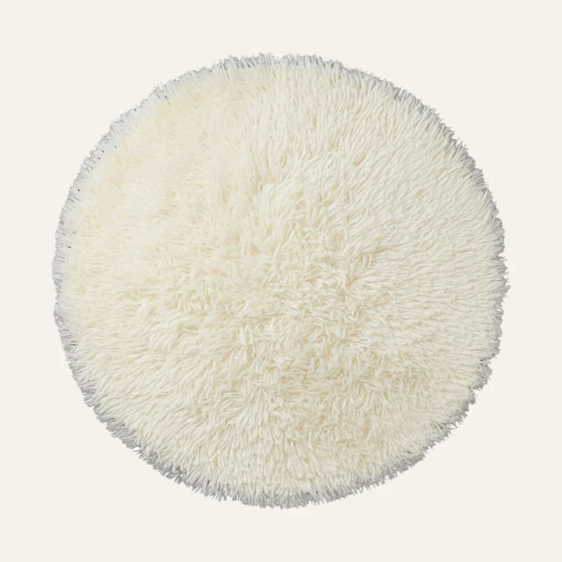 Tapis Rond Poil Long