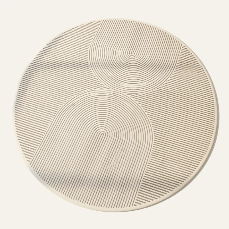 Tapis Rond Moderne