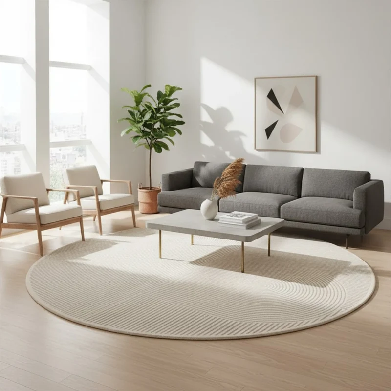 Tapis Rond Moderne