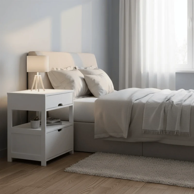 Table de Chevet Blanche