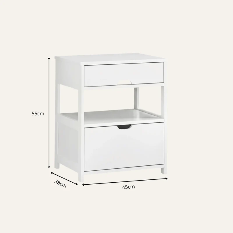Table de Chevet Blanche