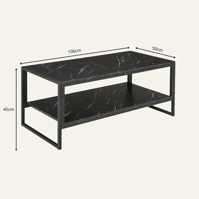 Table Basse Imitation Marbre