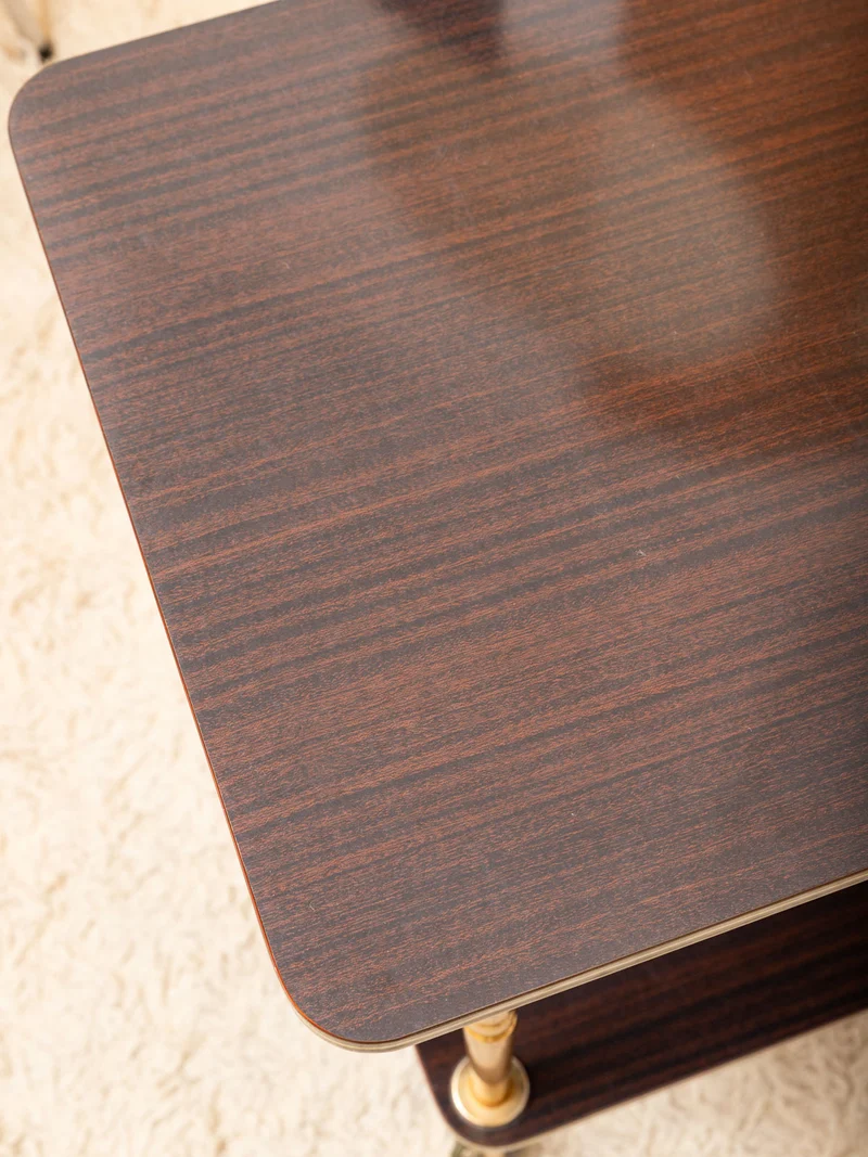 Anouk, la desserte vintage en formica chocolat N°407