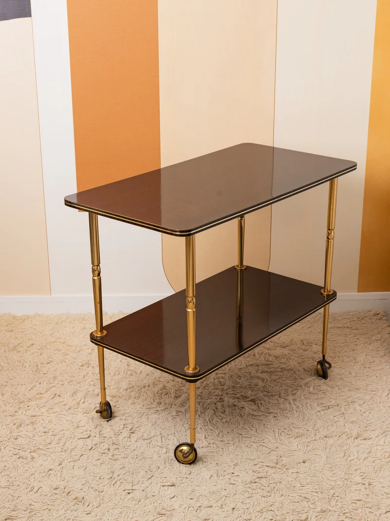 Anouk, la desserte vintage en formica chocolat N°407