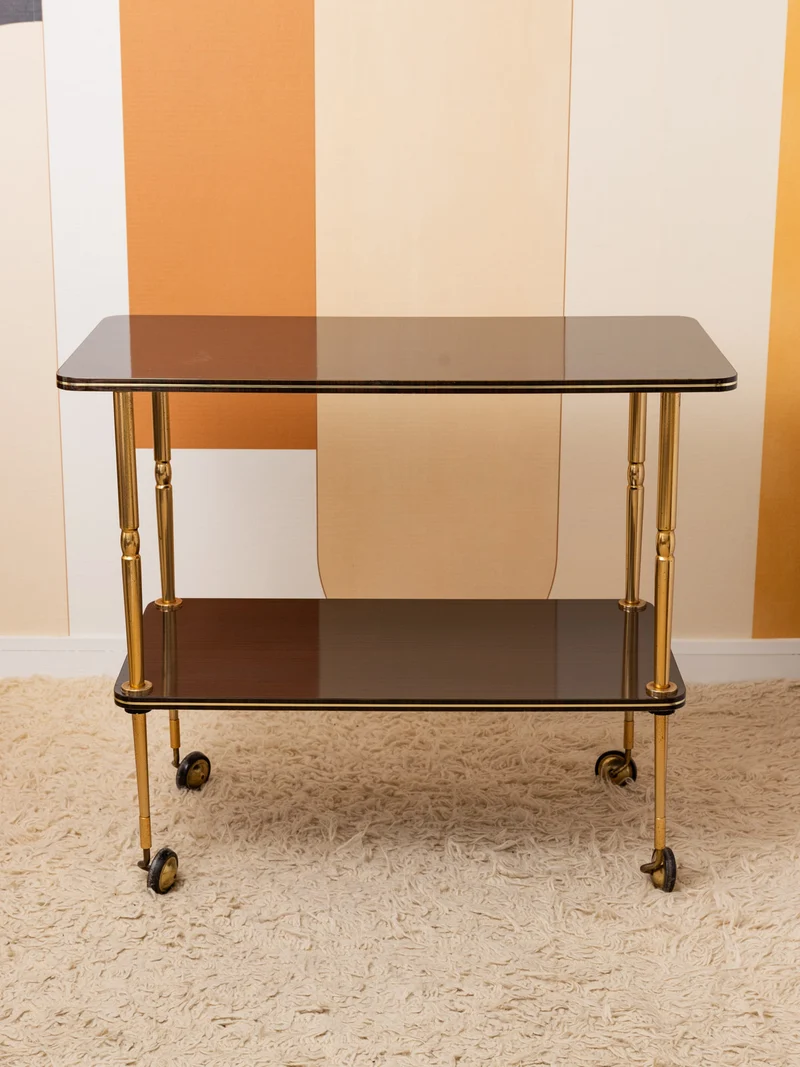 Anouk, la desserte vintage en formica chocolat N°407