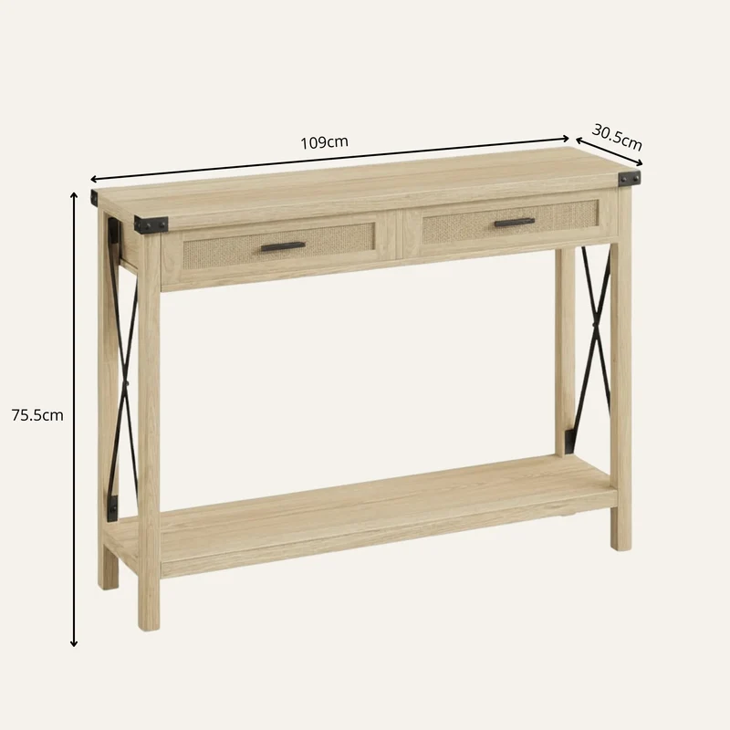 Console d'Entrée en Bois