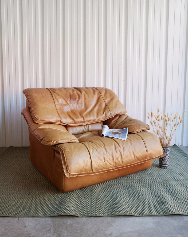 Jakob, le fauteuil en cuir italien N°1395