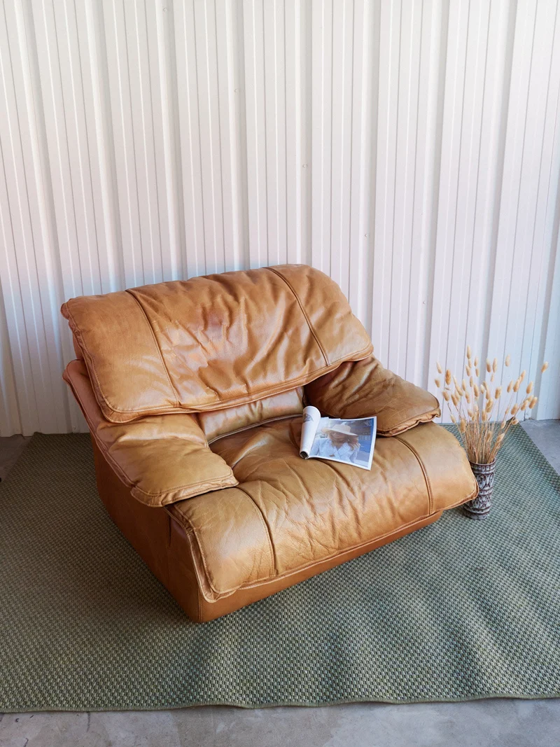 Jakob, le fauteuil en cuir italien N°1395