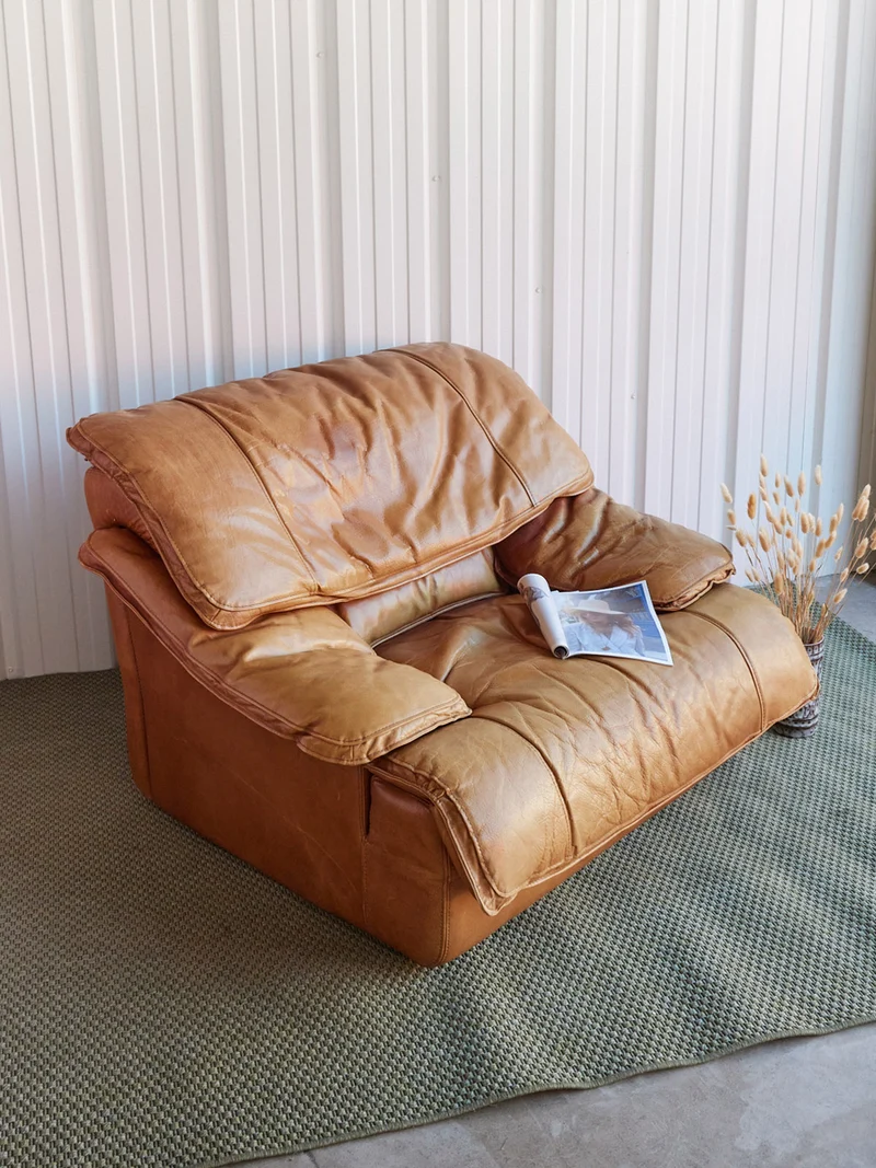 Jakob, le fauteuil en cuir italien N°1395